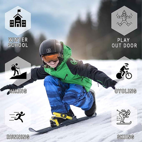 Boys' Long Johns 2 Pack Black Baselayer For School Camping And Skiing