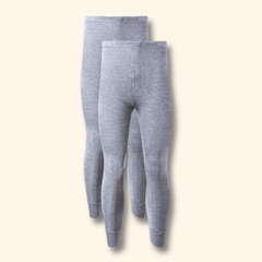 Men's Long Johns 2 Pack – 0.45 Tog Thermal Base Layer, S–XXL