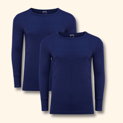Men's Thermal Long Sleeve Top 2 Pack – Brushed Base Layer, S–XXL