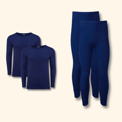Men's Thermal Underwear Set 2 Pack – Long Sleeve Top & Long Johns, S–XXL