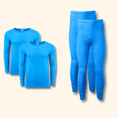 Men's Thermal Underwear Set 2 Pack – Long Sleeve Top & Long Johns, S–XXL