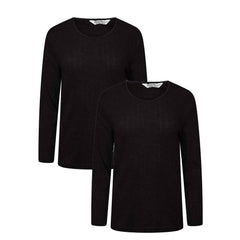 Women's Thermal Long Sleeve Base Layer Top Pack Of 2 Insulated