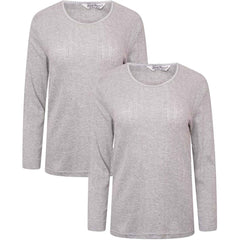 Women's Thermal Long Sleeve Base Layer Top Pack Of 2 Insulated