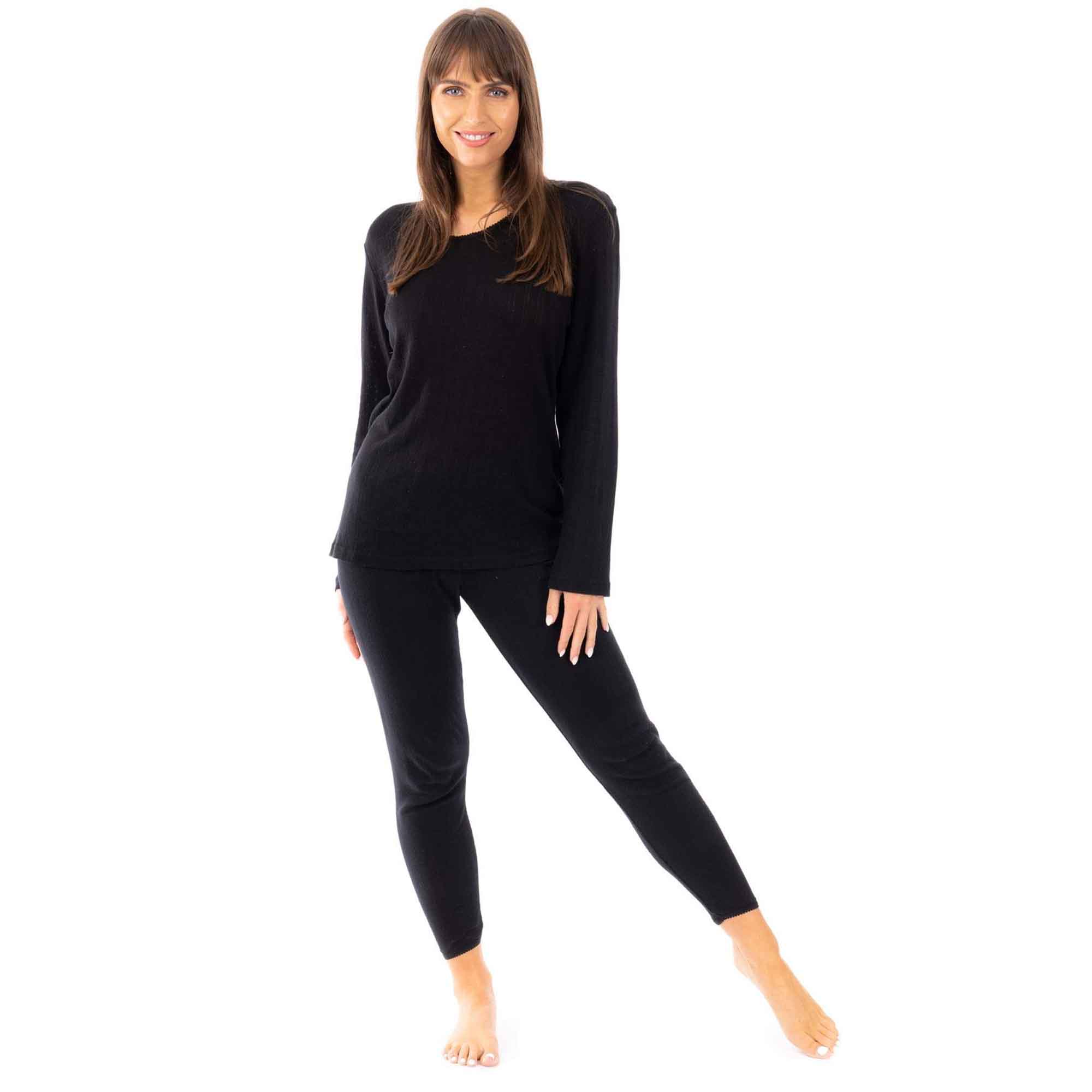 Women's Thermal Long Sleeve Base Layer Top Pack Of 2 Insulated