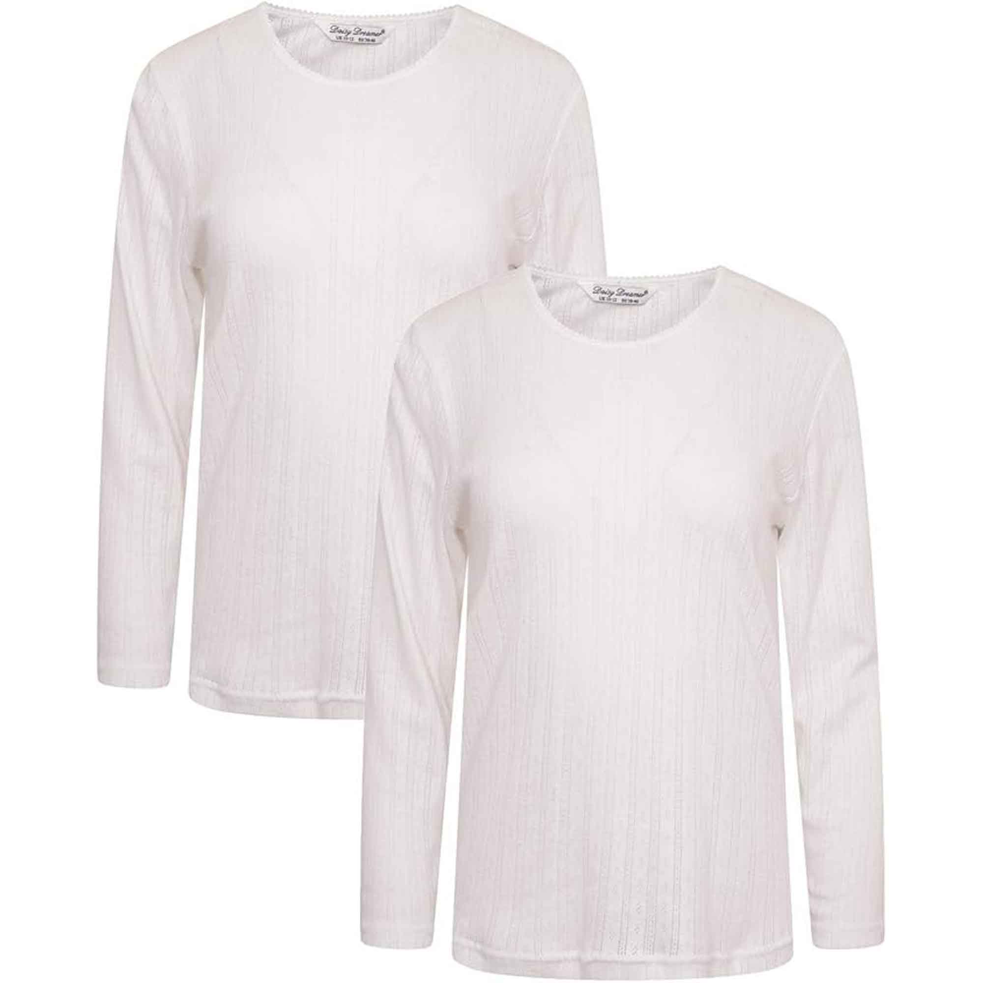 Women's Thermal Long Sleeve Base Layer Top Pack Of 2 Insulated