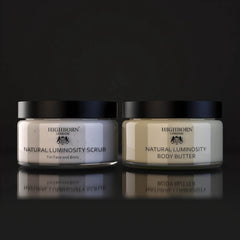 Scrub and Glow Set – Natural Luminosity Body Scrub & Body Butter, 220ml Each
