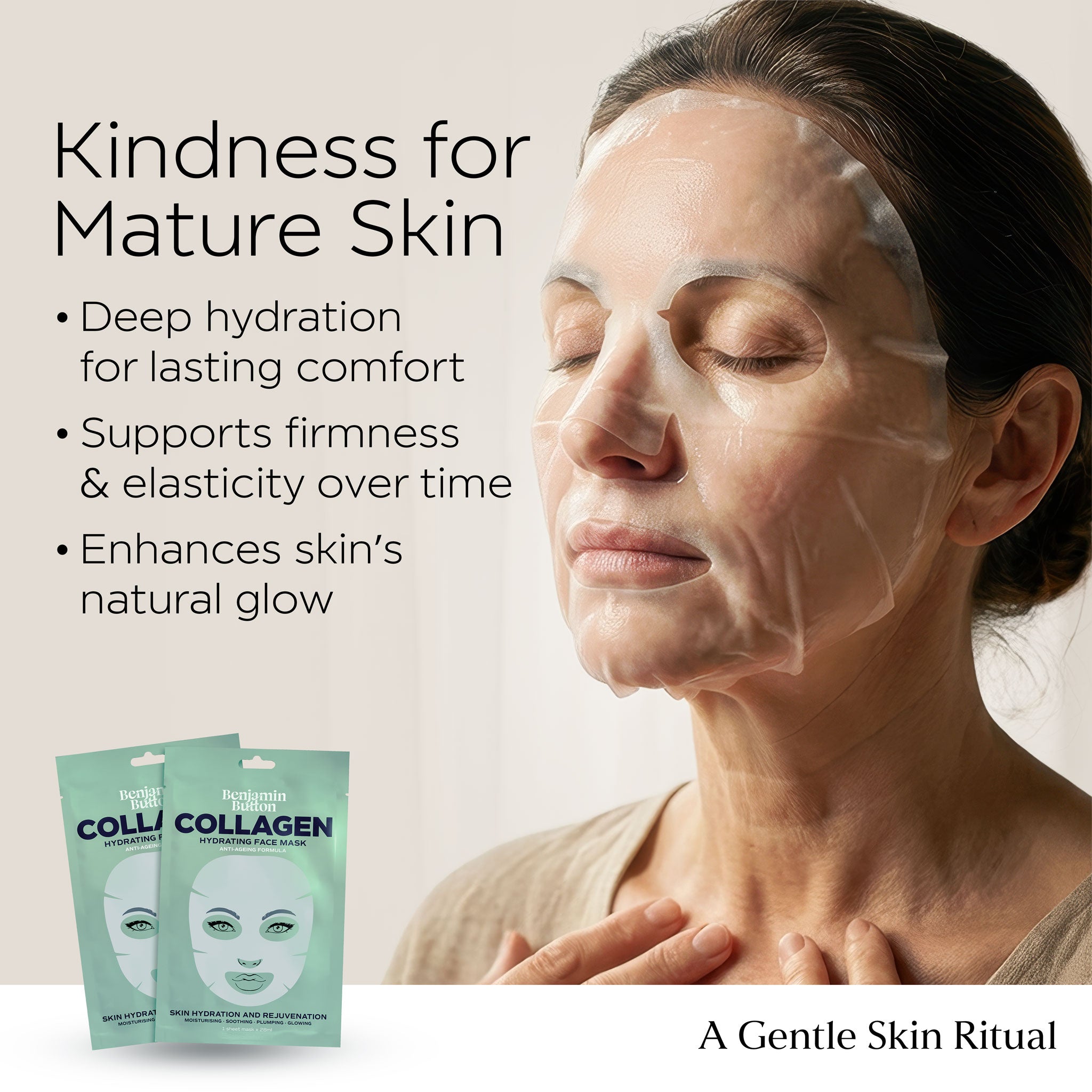 Collagen Hydrating Face Mask – Single Sheet Mask