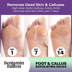 Exfoliating Foot Peel Mask – AHA Foot Peeling Socks – Single Pair