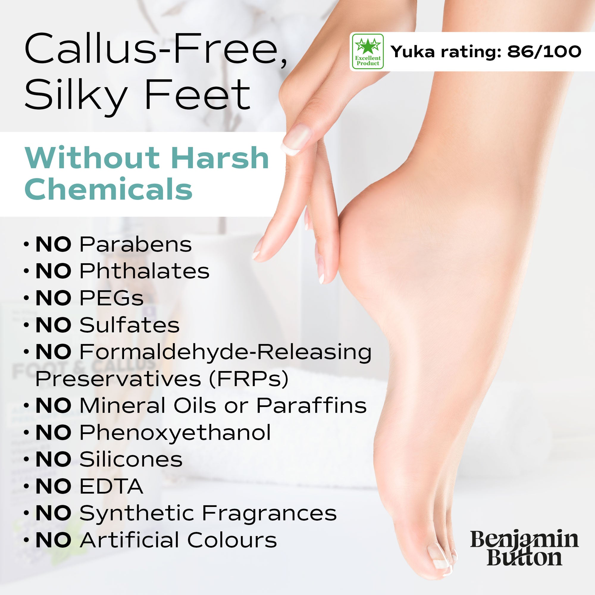 Exfoliating Foot Peel Mask – AHA Foot Peeling Socks – Single Pair