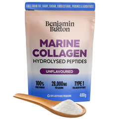 Benjamin Button Marine Collagen Peptides Powder - 400g - Unflavoured