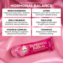 Benjamin Button 12,000mg Marine Collagen Drink – Passionfruit – 14 Liquid Sachets