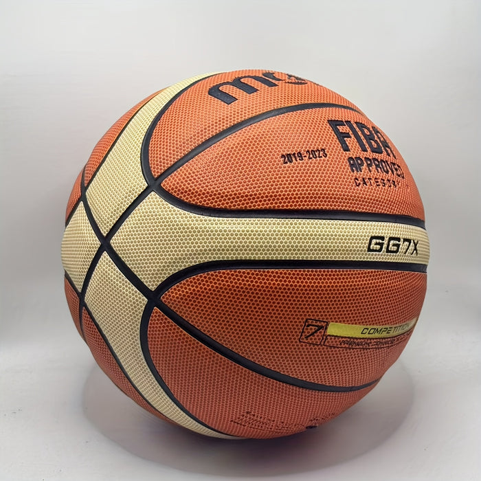 FIBA Approved GG7X Competition Basketball, Size 7, High Elasticity & Durable PU, image 2