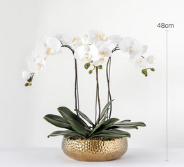 Elegant Orchid Silk Flower Arrangement