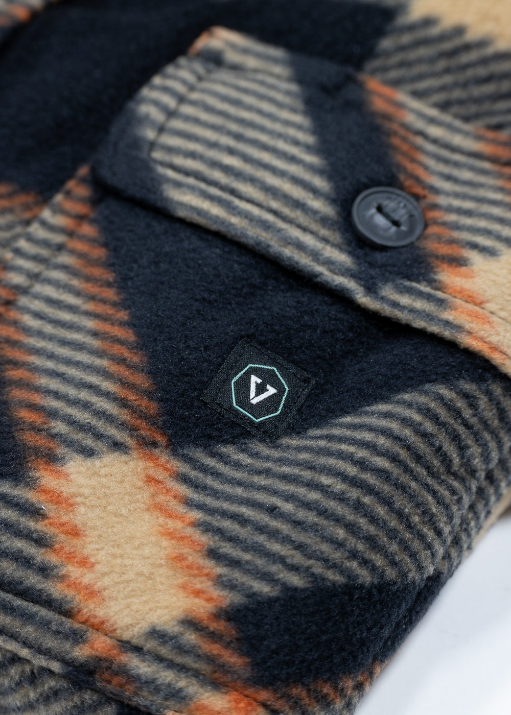 Vissla Men's Eco-Zy Polar Flannel Shirt, Recycled Polyester