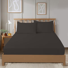 Olivia Rocco Plain Dye Polyester Fitted Sheet, 25cm Deep