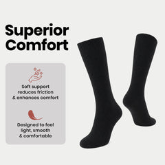Men's 100% Cotton Moisture-Wicking Antibacterial Dress Work Socks 12 Pairs