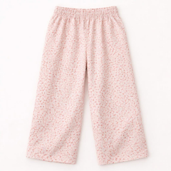 White Daisy Girls' Rocket Pocket Floral Trousers, Gingham Pockets