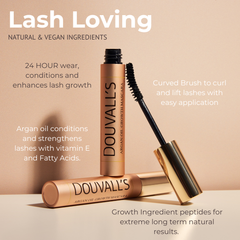 Argan Peptide Mascara 6ml – Blackest Black, Clump Free, 24 Hour Wear