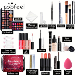POPFEEL Valentine’s Day Makeup Gift Set – All-in-One Beauty Collection