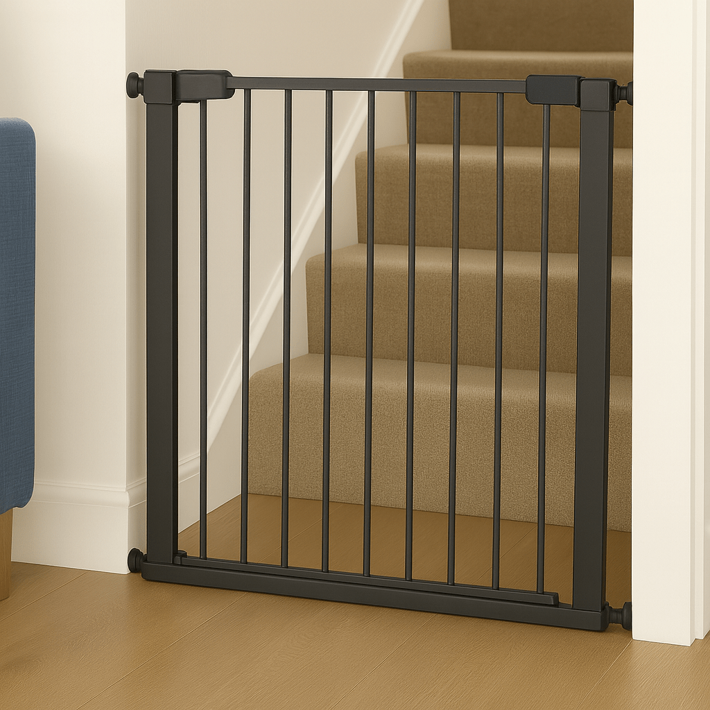 FYLO Pressure Fit Stair Gate 2 Pack – Grey, No Drilling, 77-114cm