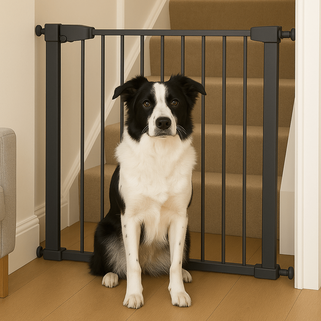FYLO Pressure Fit Stair Gate 2 Pack – Grey, No Drilling, 77-114cm