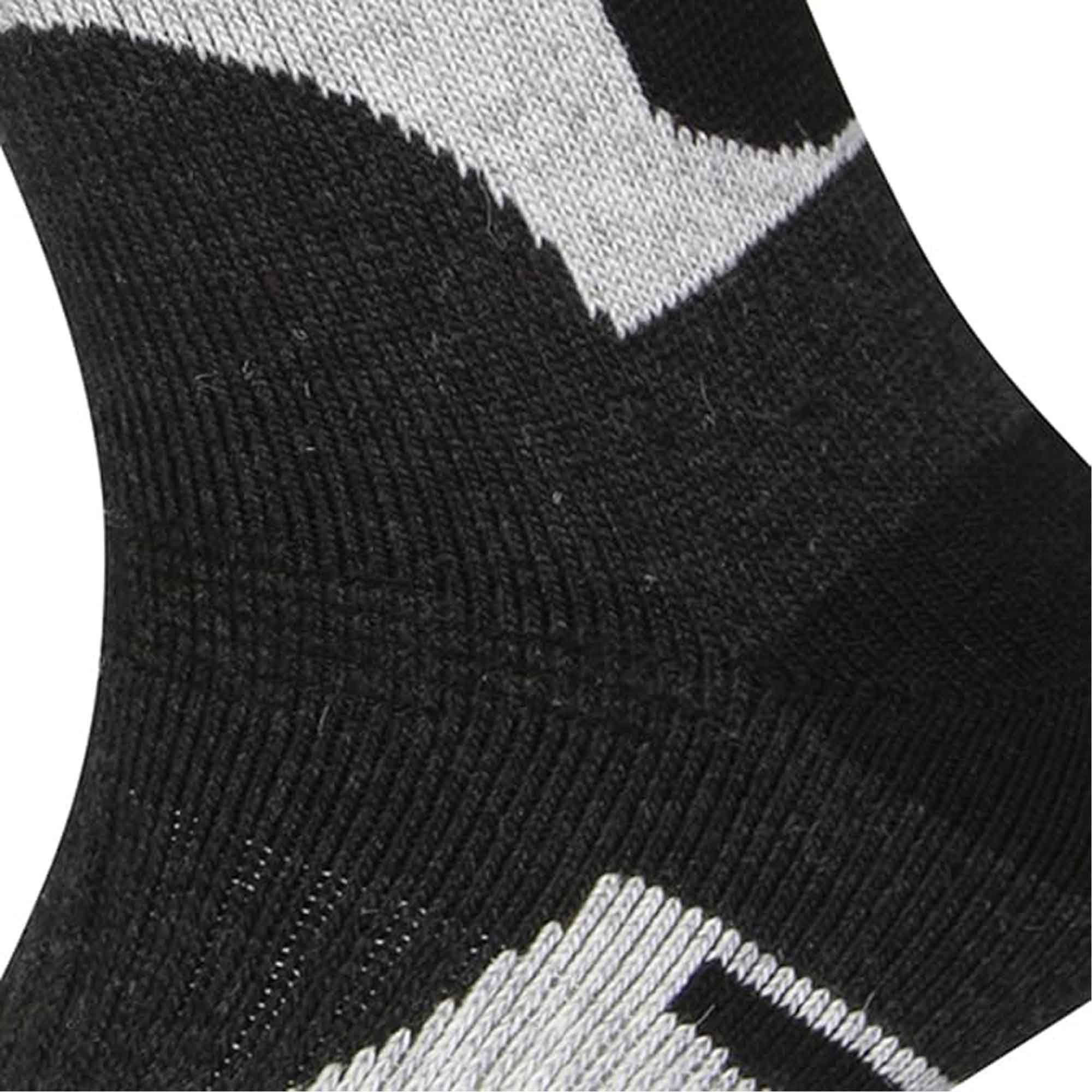 Men's Wool Hiking Socks 3 Pack Reinforced Heel Toe Cushioned Arch Support