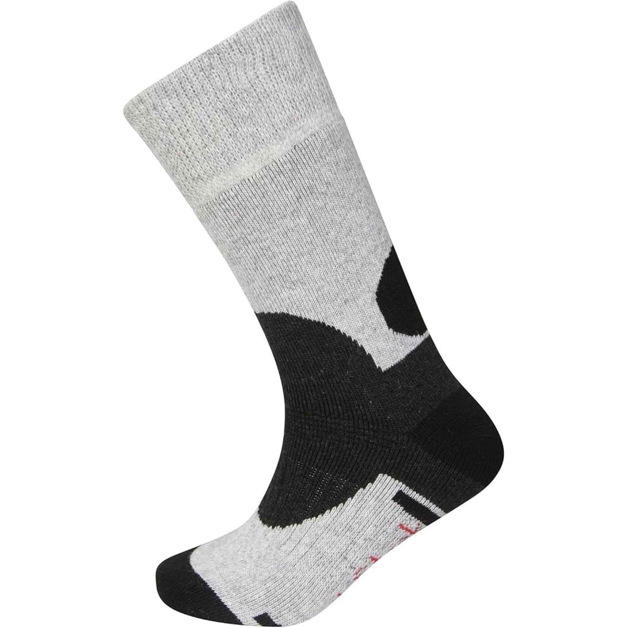 Men's Wool Hiking Socks 3 Pack Reinforced Heel Toe Cushioned Arch Support