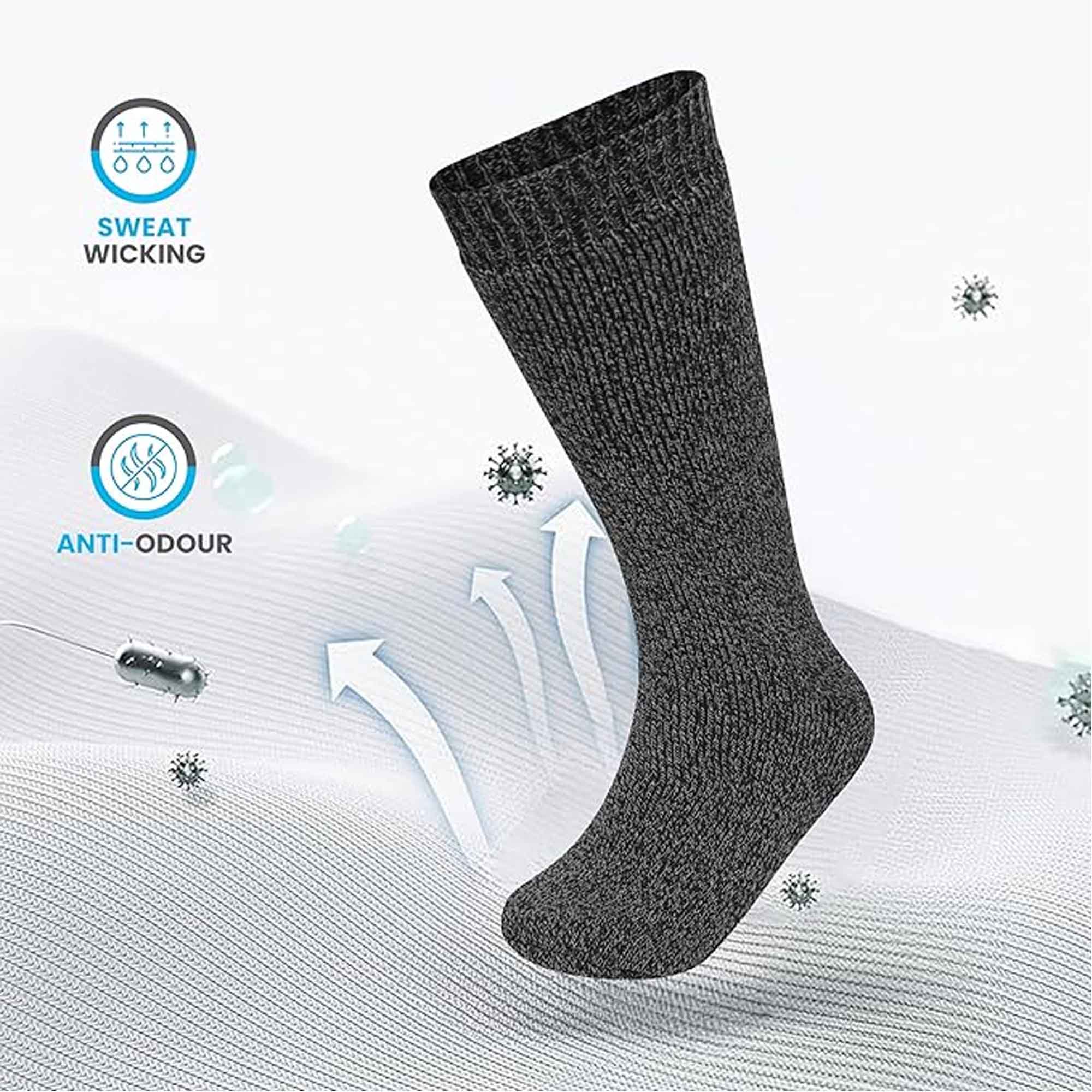 3 Pack Men's Wellington Boot Socks Durable Cushioned Heel And Toe UK Size 6-11