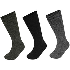 3 Pack Men's Wellington Boot Socks Durable Cushioned Heel And Toe UK Size 6-11