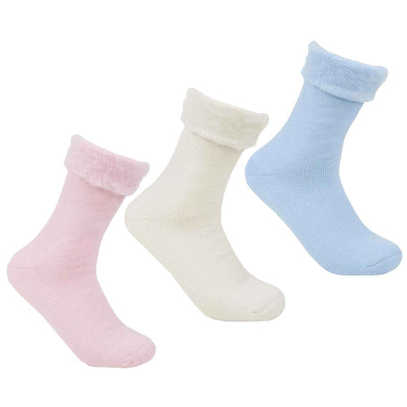 Women's Non Slip Thermal Bed Socks Slipper Socks With Silicone Grips UK Size 4