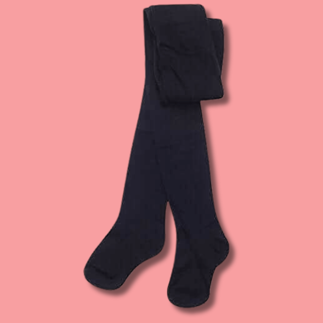 Girls' Cotton Lycra School Tights 3 Pack – Ages 3–12