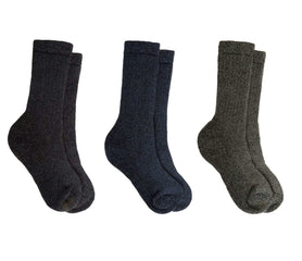 Men's Merino Wool Thermal Hiking Boot Socks 3 Pairs Reinforced Heel And Toe