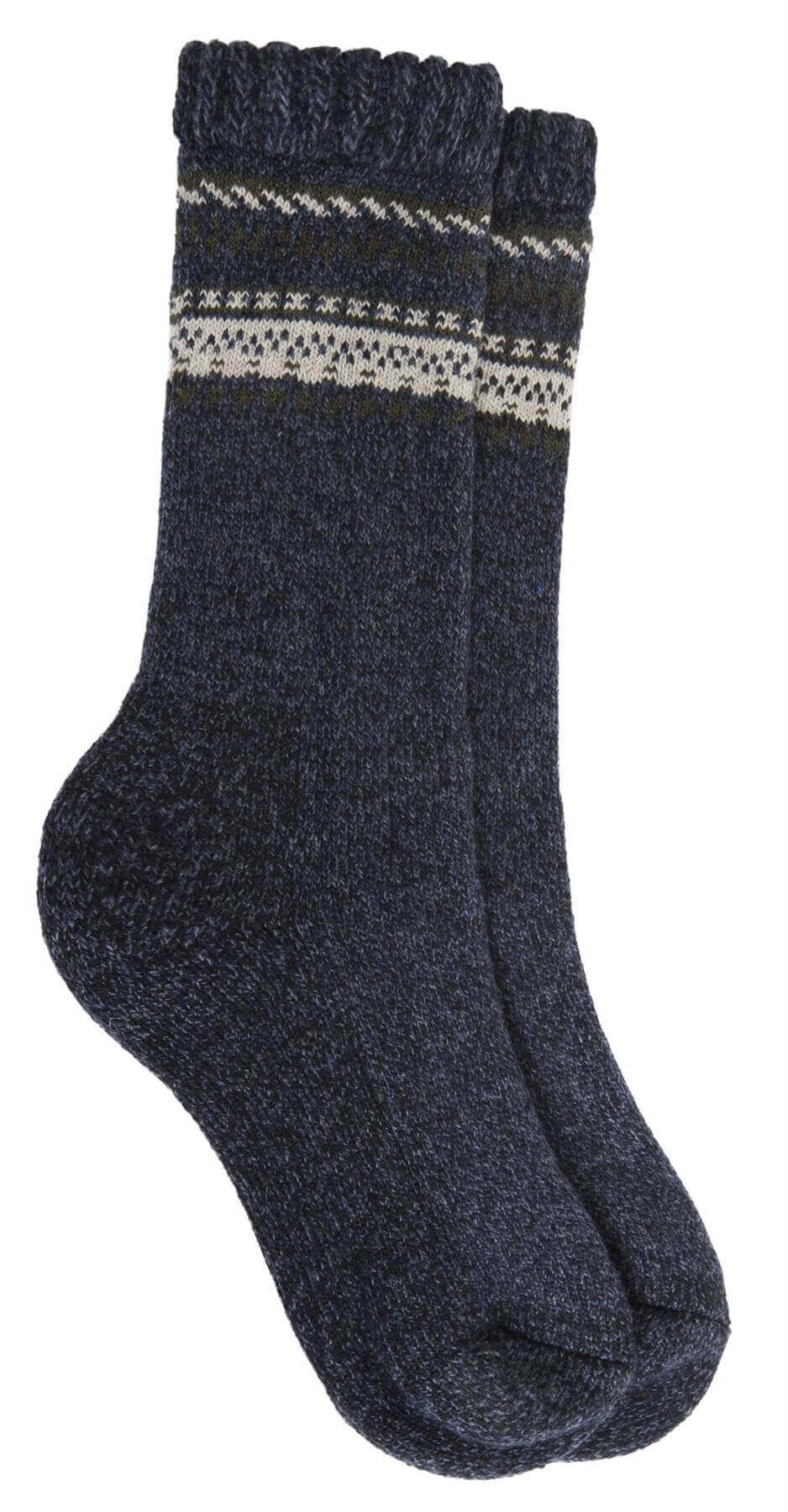 Men's Merino Wool Thermal Hiking Boot Socks 3 Pairs Reinforced Heel And Toe