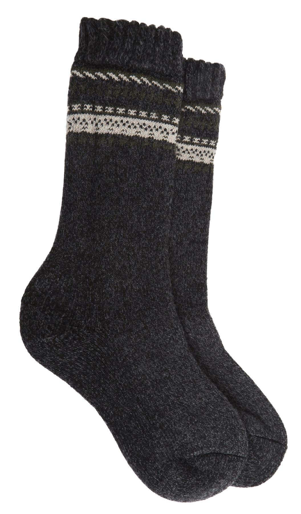 Men's Merino Wool Thermal Hiking Boot Socks 3 Pairs Reinforced Heel And Toe