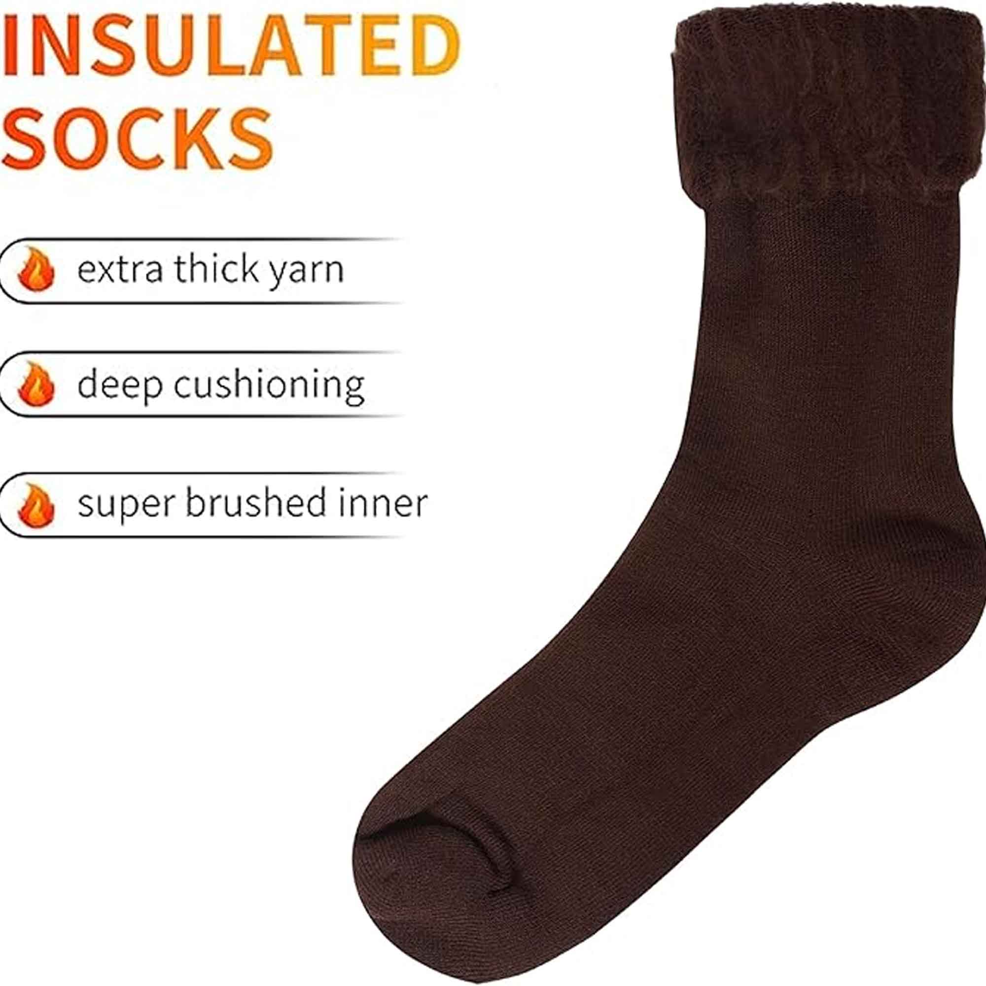 Men's Thermal Bed Socks Pack Of 3 Fluffy Soft Warm Cosy For Cold Nights