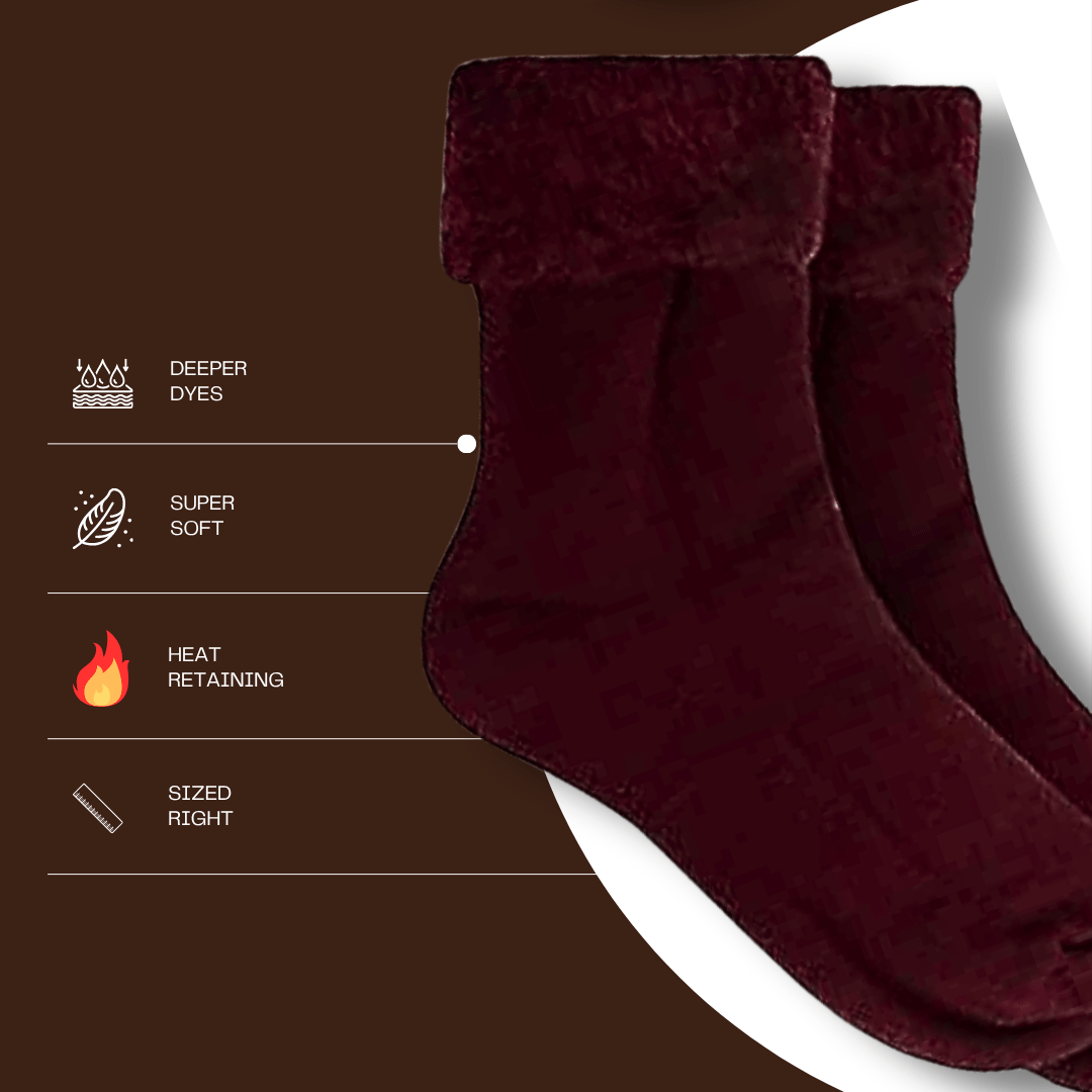 Men's Thermal Fluffy Bed Socks 6 Pairs Ultra Soft Insulated Warm Lounging
