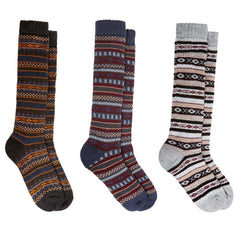 Thermal Women's Wellington Socks 3 Pairs UK 4-7 Reinforced Heel And Toe