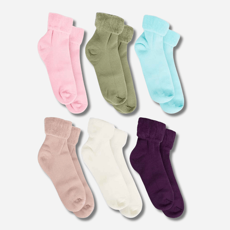Women's Thermal Bed Socks 3 Pairs Slipper Socks UK Size 4-7 Super Soft