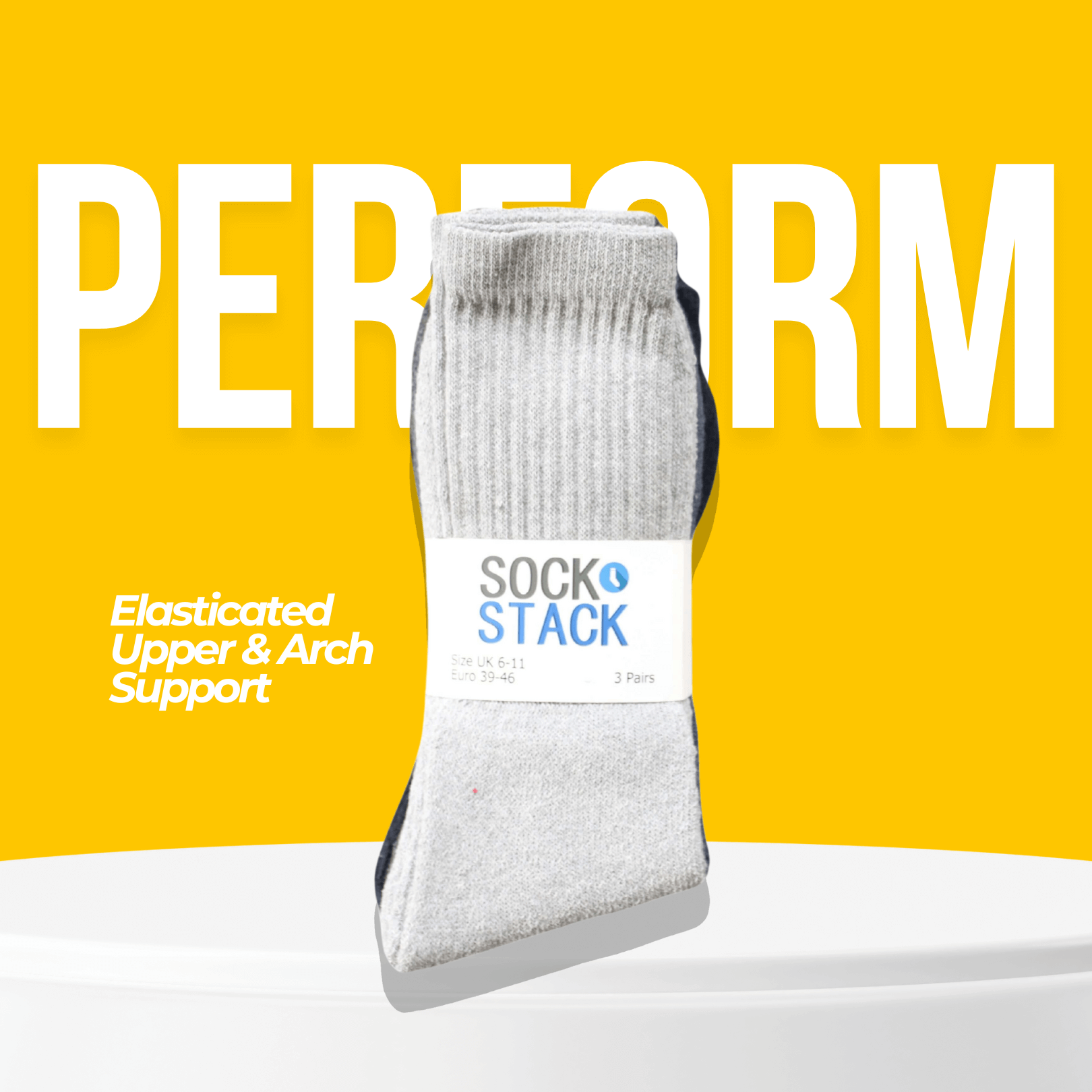 30 Pairs Men's Cotton Rich Performance Sport Socks UK 6-11 Black Grey White
