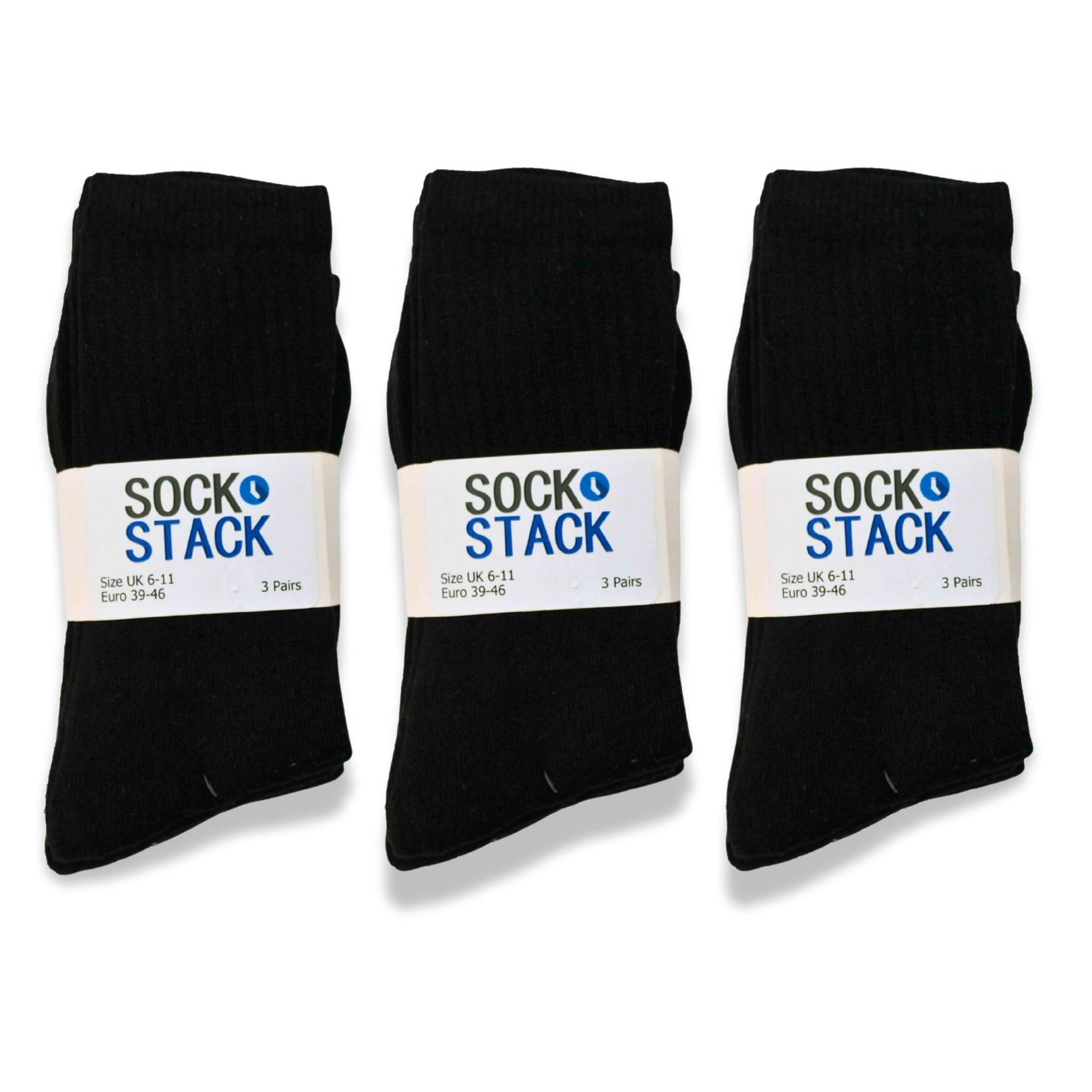 30 Pairs Men's Cotton Rich Performance Sport Socks UK 6-11 Black Grey White