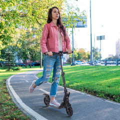HOMCOM Folding Kick Scooter – Adjustable Height, Dual Suspension & Rear Brake