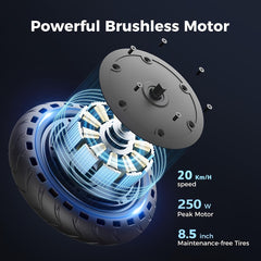 Jasion JS2 NO ABE Adult Electric Scooter – 250W Motor, 19-Mile Range & Dual Braking