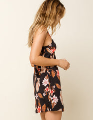 Dulce Square-Neck Strappy Mini Dress