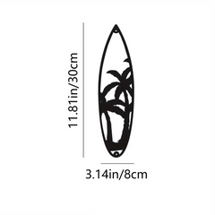 Set of 2 Decorative Metal Leaf Wall Art – Black Iron Hanging Decor