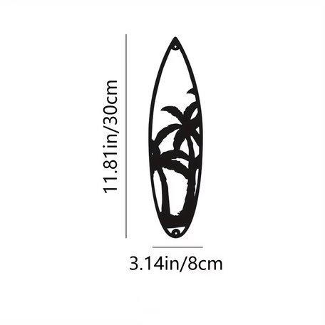 Set of 2 Decorative Metal Leaf Wall Art – Black Iron Hanging Decor