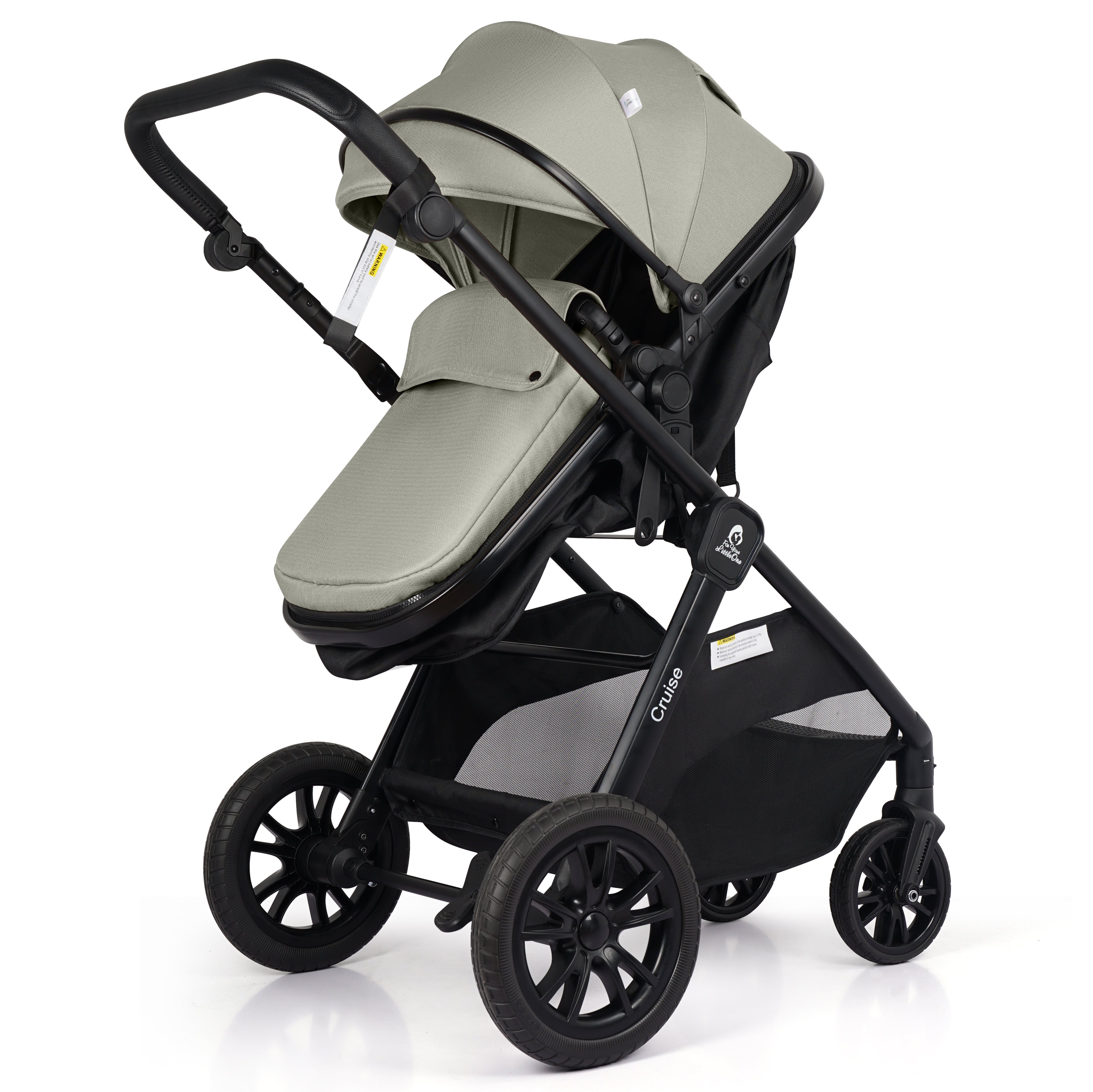 Cruise 3-in-1 Travel System with Car Seat – Pebble Sage, Birth to 4 Years
