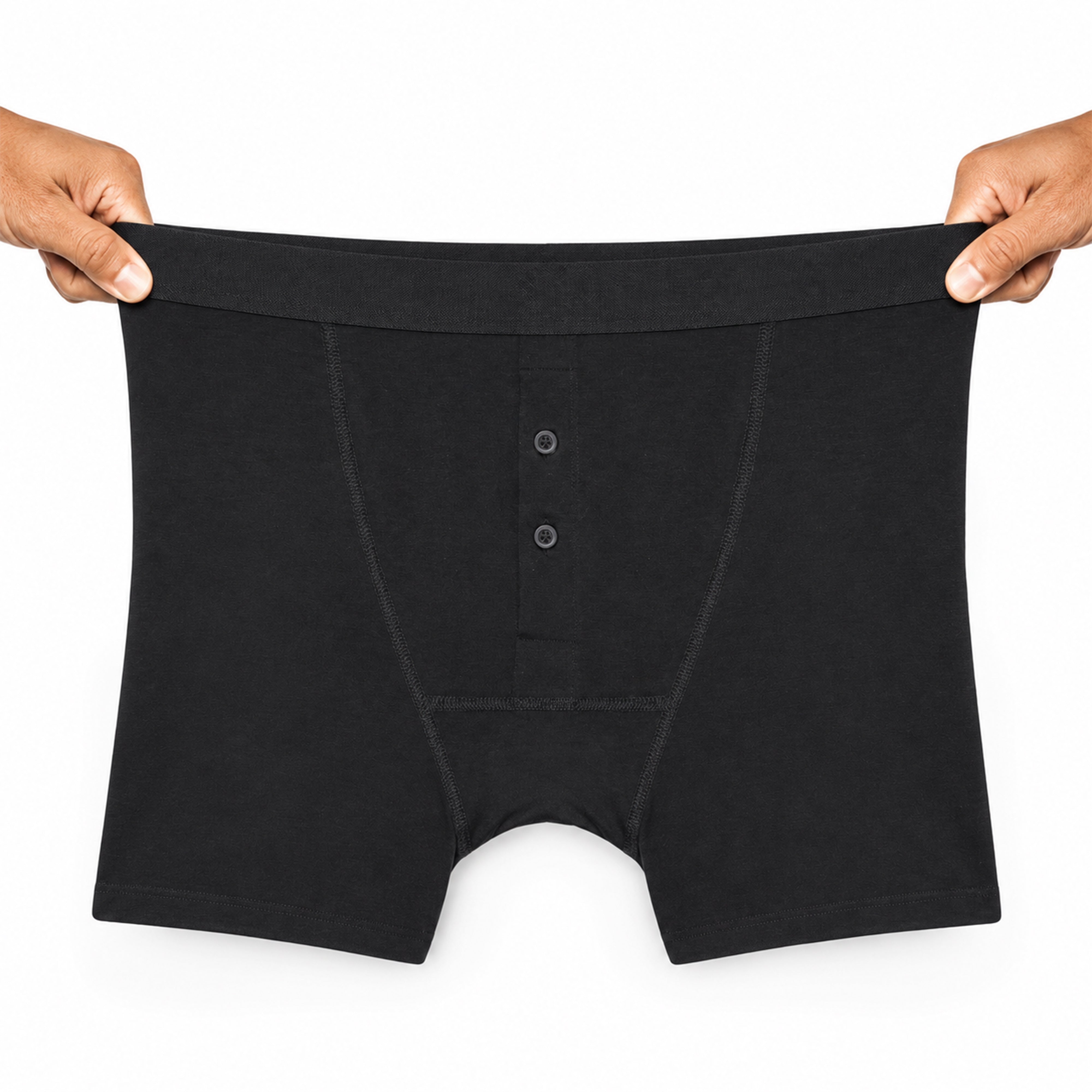Men's Cotton Button Fly Boxer Shorts Pack Of 5 Breathable Stretch Gym Sports
