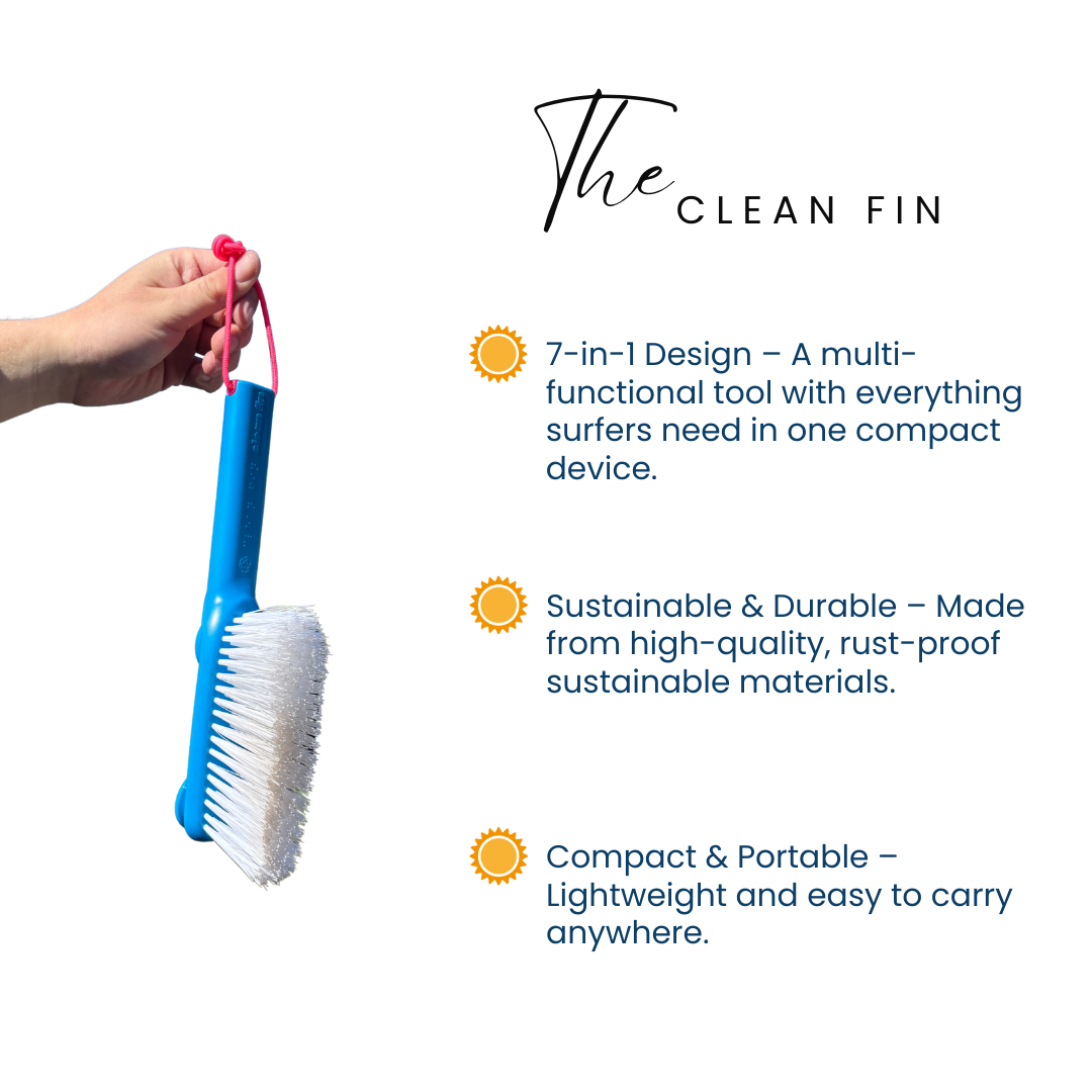 Living in Sunshine Clean Fin Surf Multi-Tool, Fin Key and Wax Comb