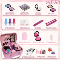 Deluxe Unicorn Makeup Playset – Realistic Cosmetic Kit for Girls