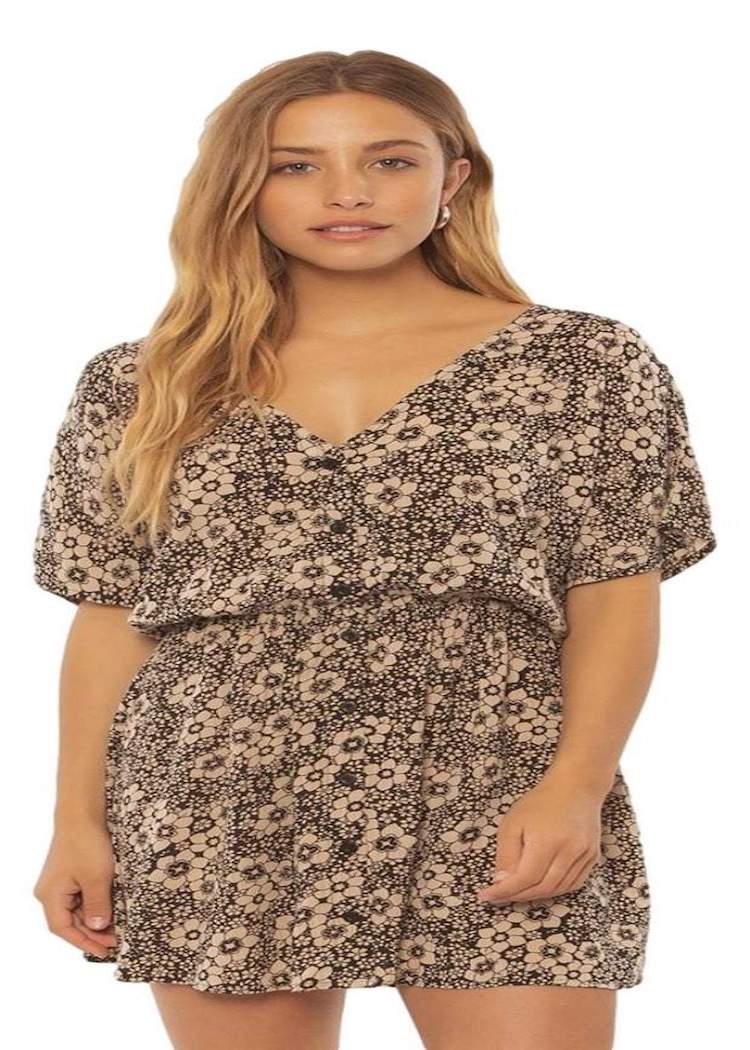 Sailing Away Button-Front Mini Dress with Open Back